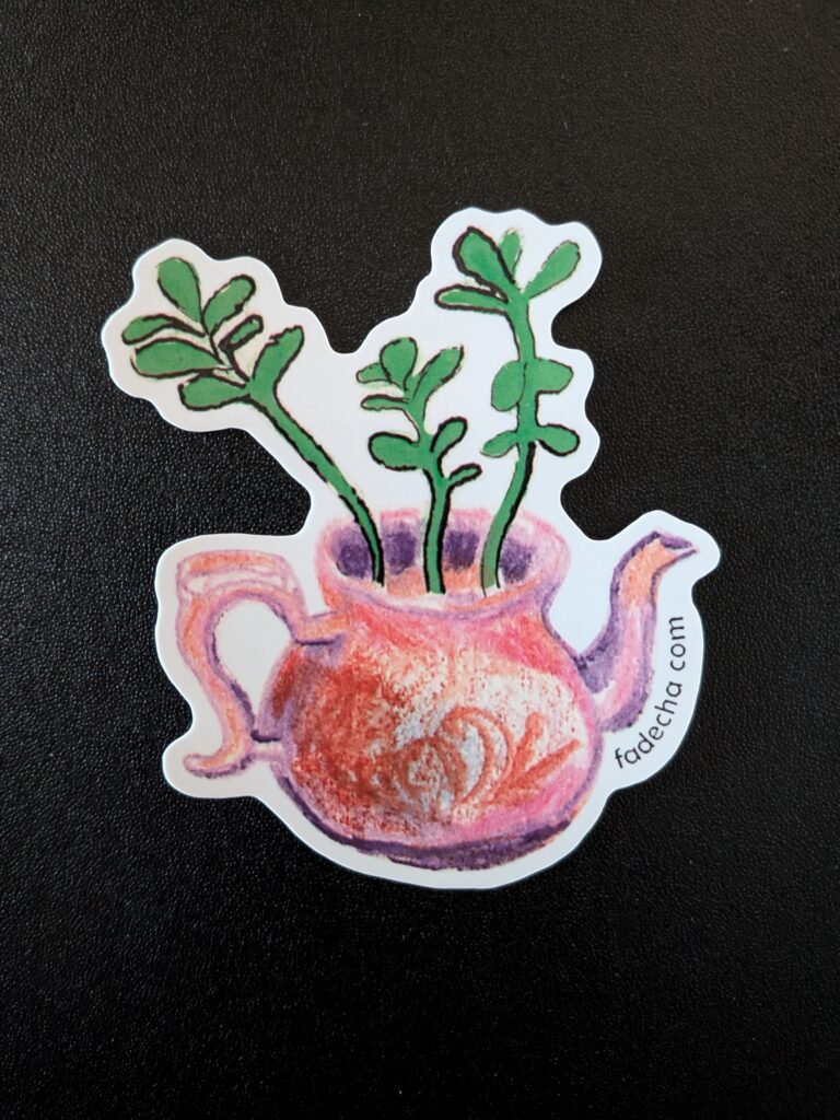 Stickers Une plante dans la théière