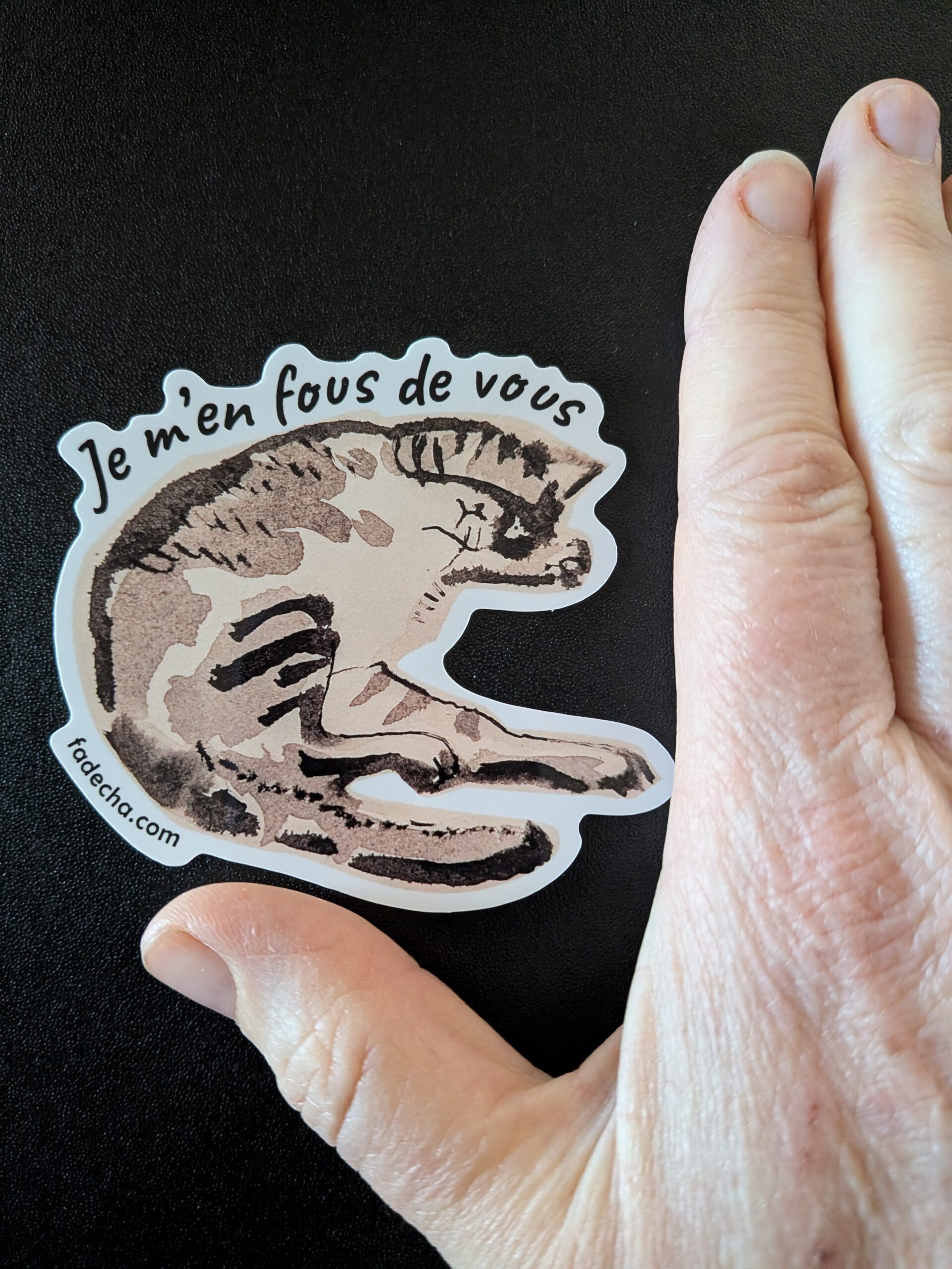 Stickers chat "La belle vie" qui brille – Image 6